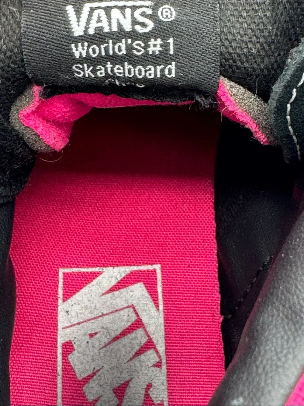 Vans Sk8- HiSlim Retro High Top Sneakers- Hot Pink and Black
